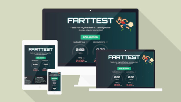 Mockup över farttest.se